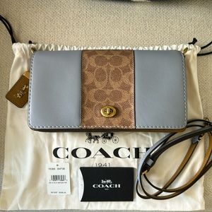 Coach Dinky with Signature Canvas Blocking